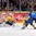 HELSINKI, FINLAND - JANUARY 4: Finland's Roope Hintz #10 scores a second period goal against Sweden's Linus Soderstrom #30 while Jens Looke #24 tries to defend during semifinal round action at the 2016 IIHF World Junior Championship. (Photo by Andre Ringuette/HHOF-IIHF Images)

